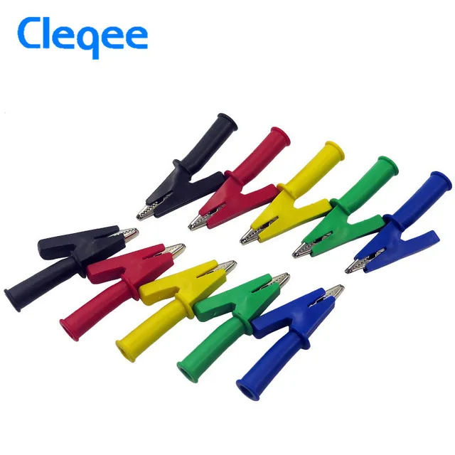 Hot Cleqee P2002 10PCS 5 Color 380V 20A Crocodile Alligator Clips Jack Safety Test Folders Withstand Voltage for 4mm Banana Plug
Hot Cleqee P2002 10PCS 5 Color 380V 20A Crocodile Alligator Clips Jack Safety Test Folders Withstand Voltage for 4mm Banana Plug