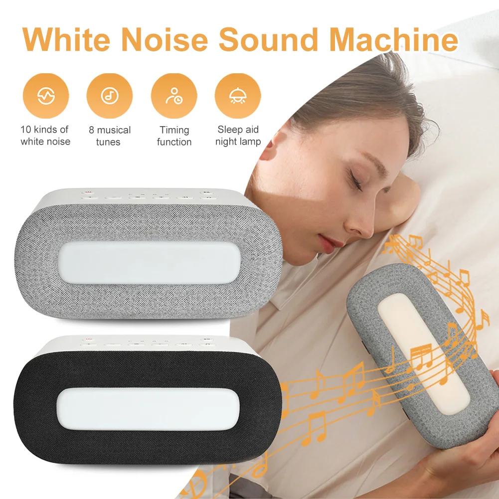 White Noise Machine With 8 Music Sounds Rechargeable Timed Shutdown Soothing Sleeping Aid Device For Baby Adults Massager
White Noise Machine With 8 Music Sounds Rechargeable Timed Shutdown Soothing Sleeping Aid Device For Baby Adults Massager