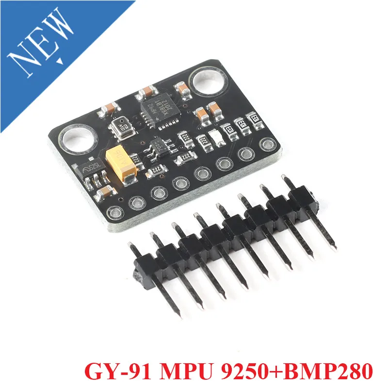 

MPU9250 BMP280 GY-91 MPU-9250 SPI IIC/I2C 10DOF Acceleration Gyroscope Compass Nine Shaft Sensor Module 9-Axis For Arduino 3-5V