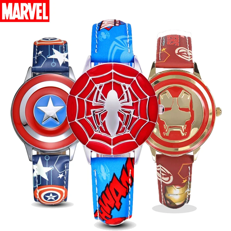 Disney Spiderman Iron-man Captain America Flip Lid Watch Cartoon Anime Figure Marvel The Avengers Kids Quartz Watches Clock Gift
Disney Spiderman Iron-man Captain America Flip Lid Watch Cartoon Anime Figure Marvel The Avengers Kids Quartz Watches Clock Gift