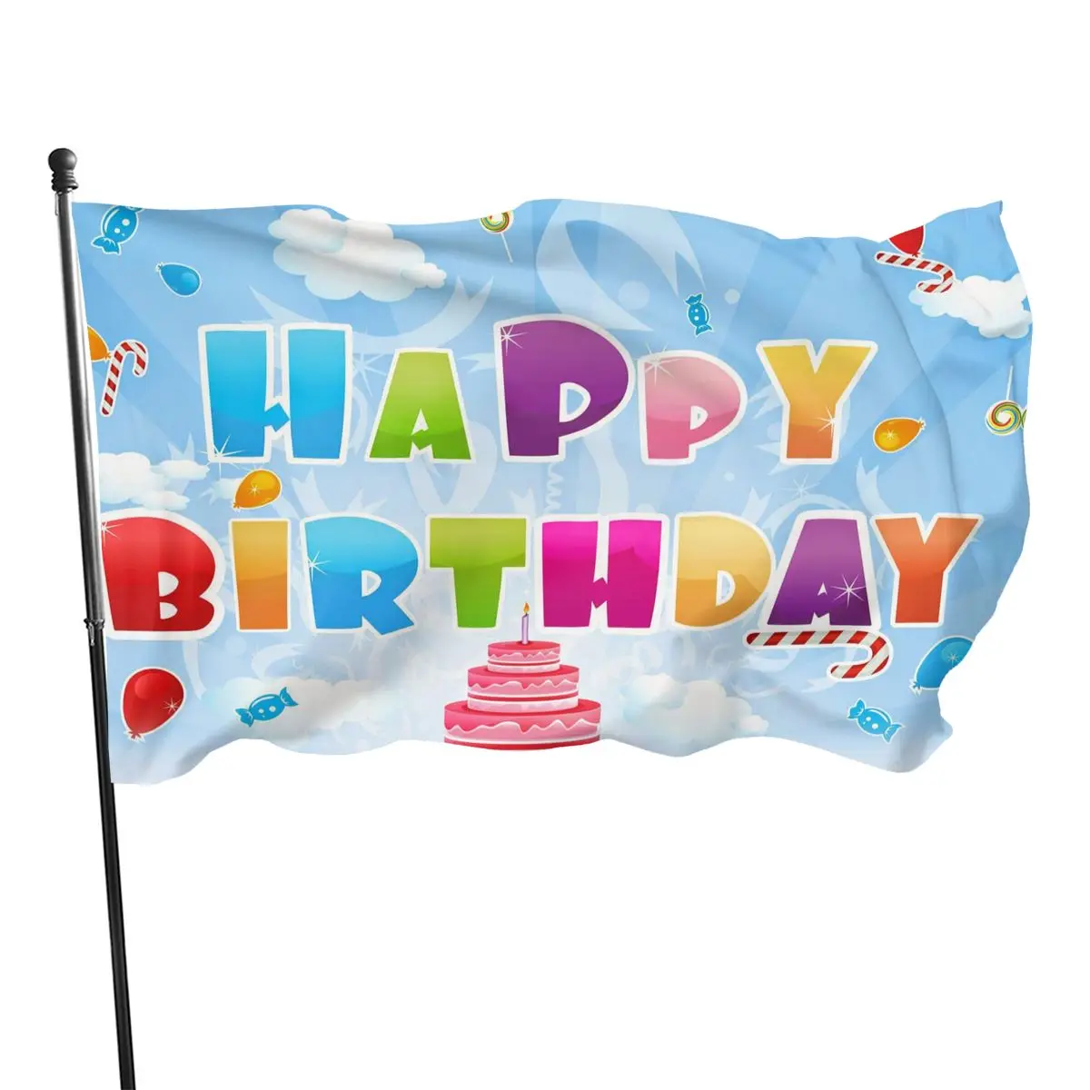 90x150cm Happy Birthday Background Decoration Flag