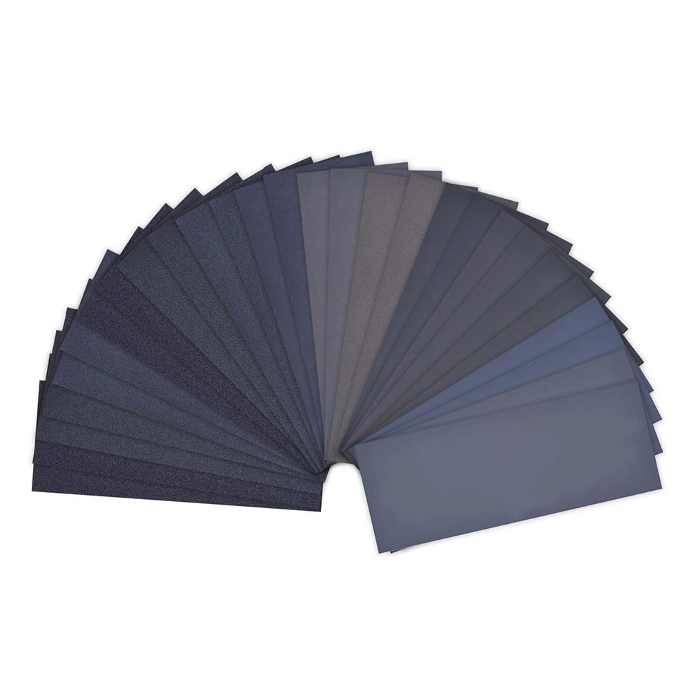 36Pcs Wet Dry Sandpaper, High Grit 120 to 3000 Sandpaper Sheets Assortment For Wood Metal Polishing 23 * 9 cm
36Pcs Wet Dry Sandpaper, High Grit 120 to 3000 Sandpaper Sheets Assortment For Wood Metal Polishing 23 * 9 cm