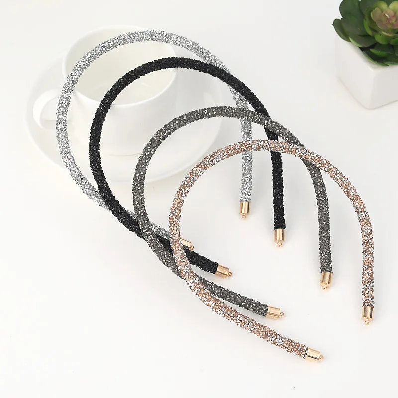 Fashion Korea Crystal Soft Headband for Women Rhinestone Hairband Beads Bezel Girls Hair Accessories Simple Headwear
Fashion Korea Crystal Soft Headband for Women Rhinestone Hairband Beads Bezel Girls Hair Accessories Simple Headwear