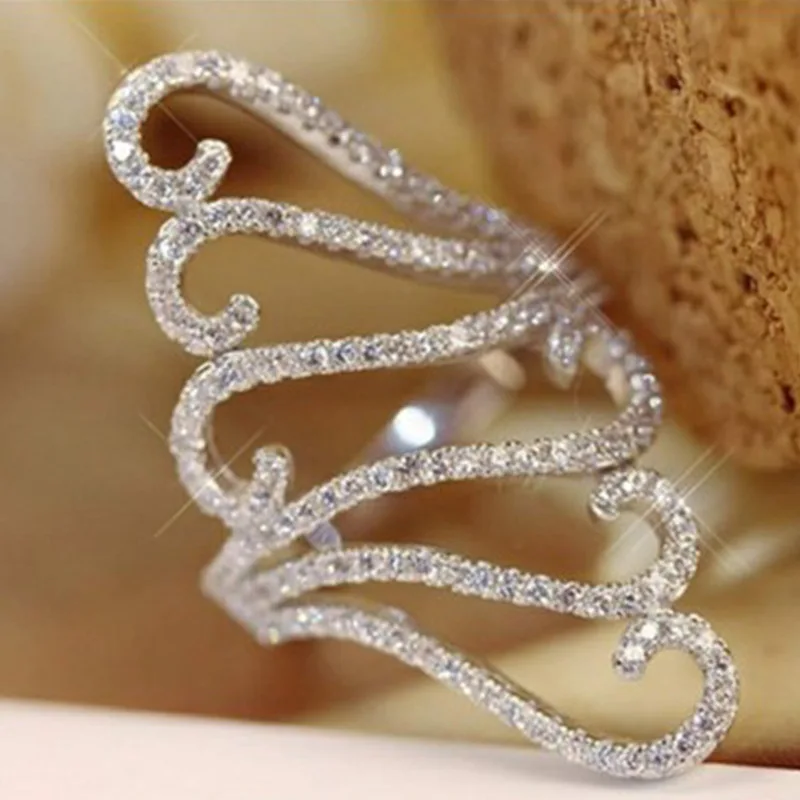 Carofeez Fashion Women Ring Exquisite White Rhinestones Crystal Wedding Ring Jewelry Engagement Statement Gift
Carofeez Fashion Women Ring Exquisite White Rhinestones Crystal Wedding Ring Jewelry Engagement Statement Gift