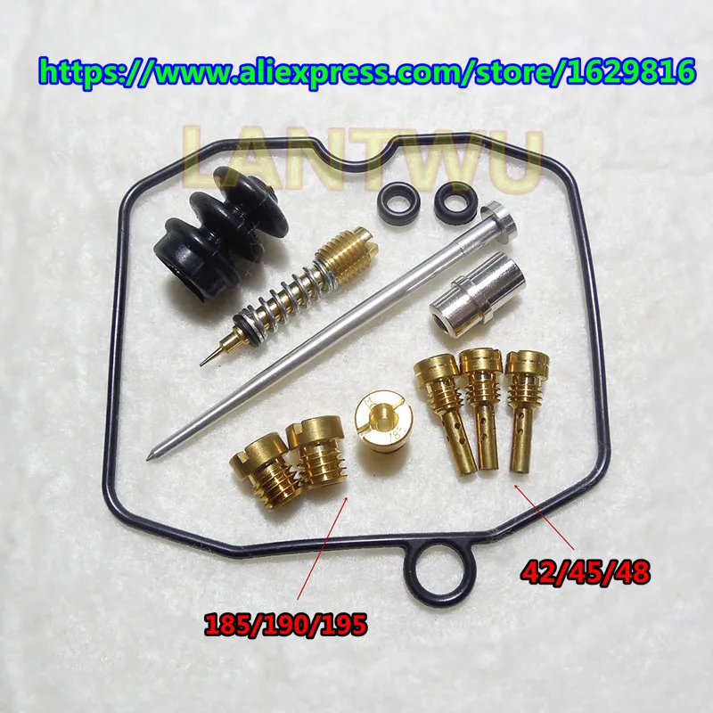 Ремкомплект карбюратора SPORTSTER Harley-XLH883/1200/1350/1450 CVH (CV40 27421-99C), основная часть jet185-190-195 pilot jet42-45-48 
Ремкомплект карбюратора SPORTSTER Harley-XLH883/1200/1350/1450 CVH (CV40 27421-99C), основная часть jet185-190-195 pilot jet42-45-48