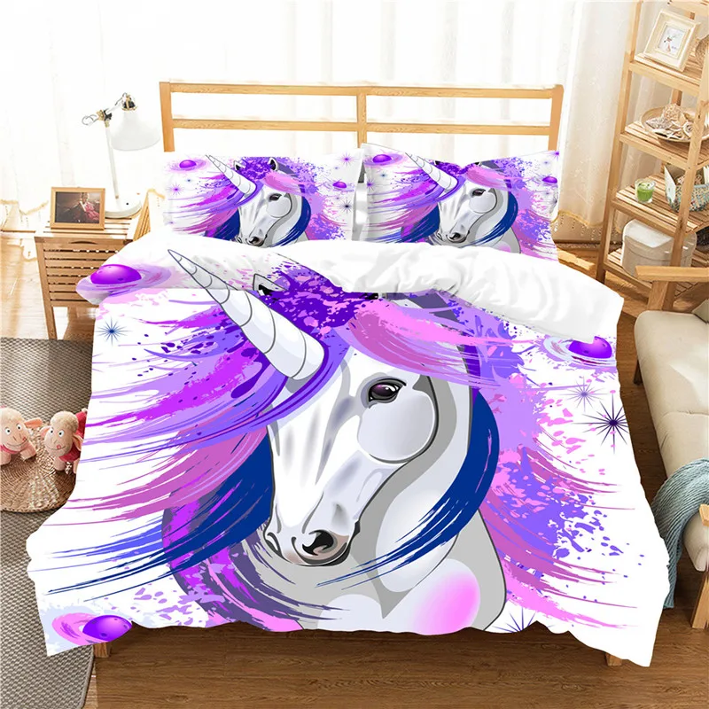 3D Unicorn Series Bedding 2/3 Piece Bedding Kit Full Size Bed Set Duvet Cover Sets
3D Unicorn Series Bedding 2/3 Piece Bedding Kit Full Size Bed Set Duvet Cover Sets
