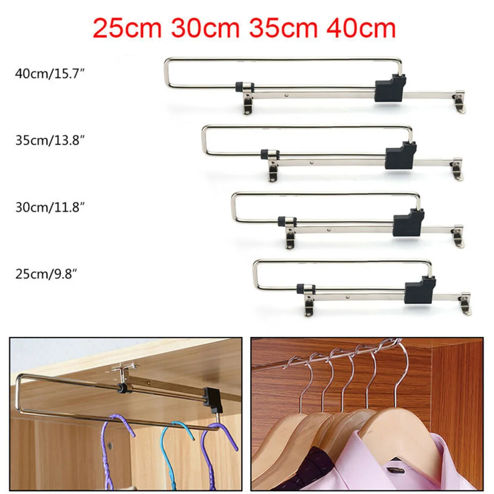 1pc Wardrobe Pull Out Clothes Hanger Rail Extending Rack Storage Holder Organizer Iron + Plastic Home Storage Holders & Racks
1pc Wardrobe Pull Out Clothes Hanger Rail Extending Rack Storage Holder Organizer Iron + Plastic Home Storage Holders & Racks