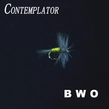 CONTEMPLATOR 16# 5pcs BLUE WINGED OLIVE imitating hatching genus baetis nymphs mayflies fly fishing trout common used dry flies