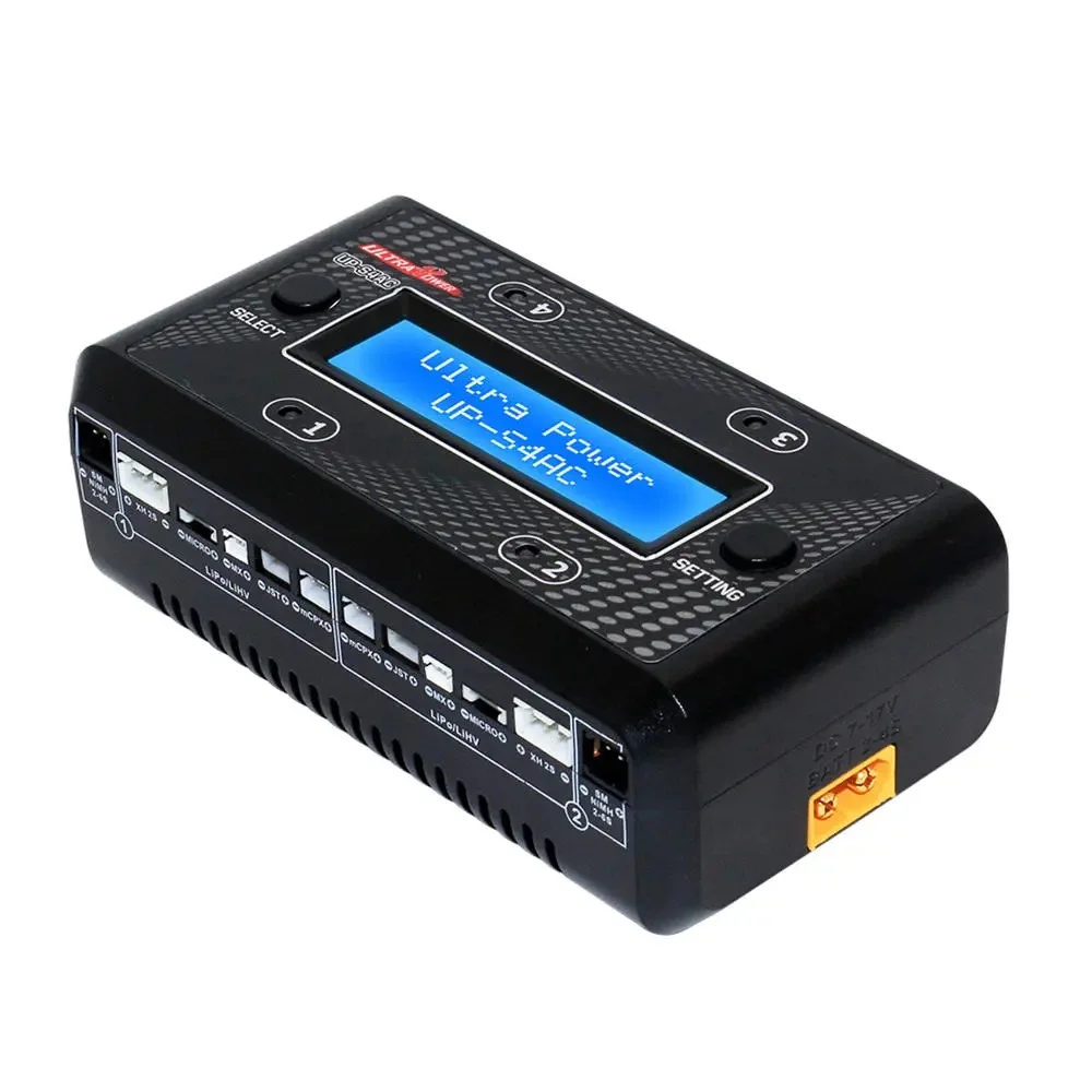 Ultra Power UP-S4AC 4x7W 1A AC/DC 1S-2S LiPO/LiHV 2S-6S NiMH/NiCd Battery Charger With SM XH Micro MX JST mCPX
Ultra Power UP-S4AC 4x7W 1A AC/DC 1S-2S LiPO/LiHV 2S-6S NiMH/NiCd Battery Charger With SM XH Micro MX JST mCPX