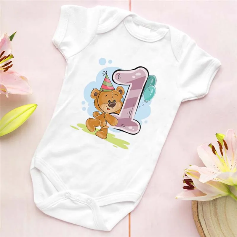 Cute Cartoon Bear Numbers 1-9 Printed Baby Romper Newborn Baby Toddler Jumpsuit Cartoon Short Sleeve Unisex Bodysuit 9566
Cute Cartoon Bear Numbers 1-9 Printed Baby Romper Newborn Baby Toddler Jumpsuit Cartoon Short Sleeve Unisex Bodysuit 9566