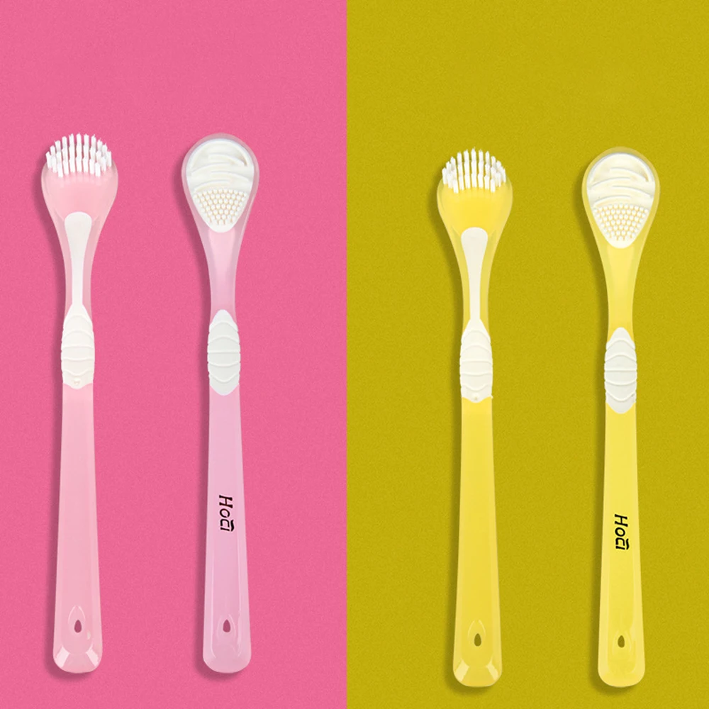 1pcs Double Sided Soft Tongue Brush Portable Non-slip Handle Design Oral Cleaning Brushes Tongue Scraper Cleaner
1pcs Double Sided Soft Tongue Brush Portable Non-slip Handle Design Oral Cleaning Brushes Tongue Scraper Cleaner
