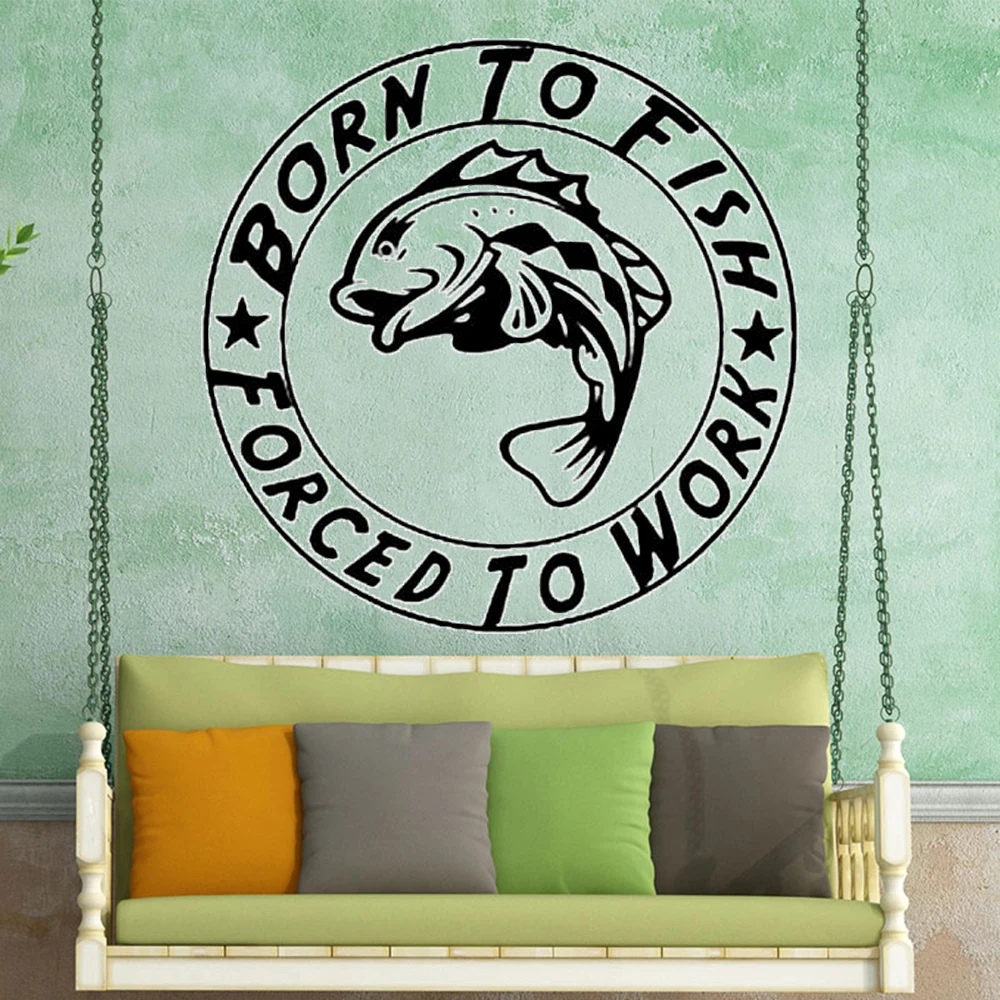 Vinyl Wall Sticker Born to Fish Forced to Work Fishing Decor Car Styling Motorcycle Bedroom Livingroom Decal Decoration DW10063
Vinyl Wall Sticker Born to Fish Forced to Work Fishing Decor Car Styling Motorcycle Bedroom Livingroom Decal Decoration DW10063