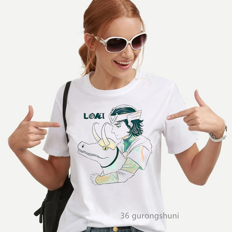 2021 Kawaii Kid Loki T Shirt Tva Allgator Loki T-Shirt Graphic Print Women Clothes Female Clothing Short Sleeve T-Shirts Tops
2021 Kawaii Kid Loki T Shirt Tva Allgator Loki T-Shirt Graphic Print Women Clothes Female Clothing Short Sleeve T-Shirts Tops
