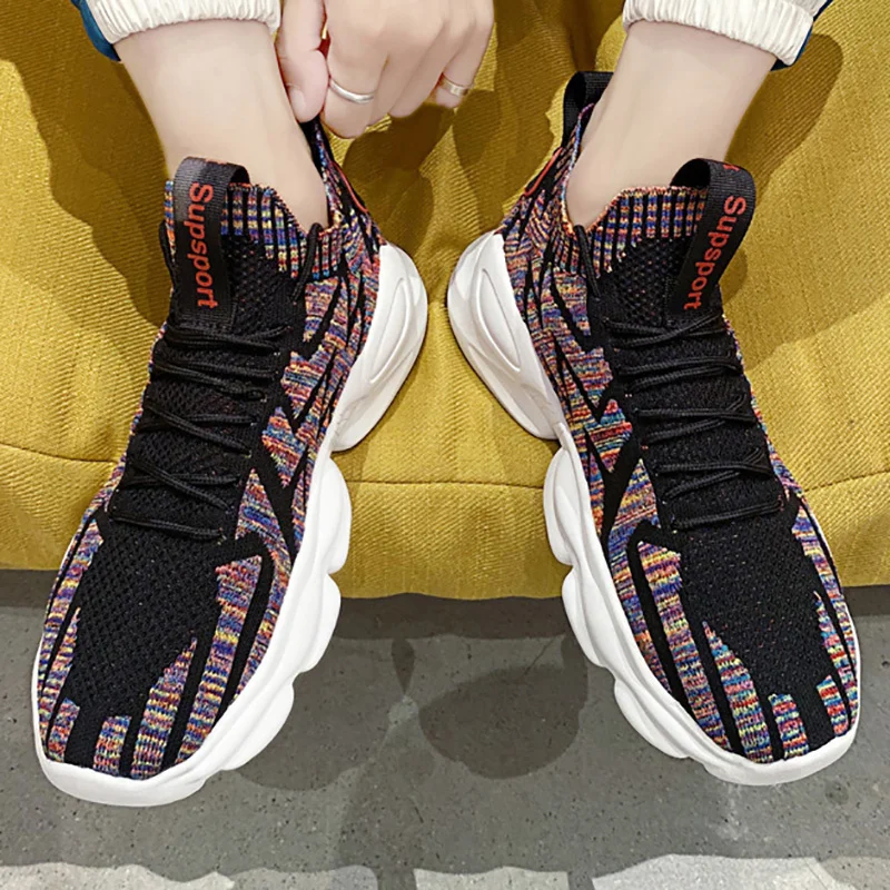 Men's Casual Sneakers Lightweight Comfortable Running Shoes Fashionable Breathable Mesh Socks One-foot Men's Shoes Size39-44
Men's Casual Sneakers Lightweight Comfortable Running Shoes Fashionable Breathable Mesh Socks One-foot Men's Shoes Size39-44