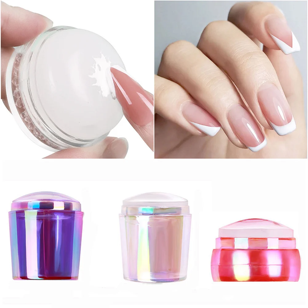 Silicone Nail Art Silicone Stamper Transparent Nail Art Stamp for Stamping Polish Print Manicure Plate Tool 
Silicone Nail Art Silicone Stamper Transparent Nail Art Stamp for Stamping Polish Print Manicure Plate Tool