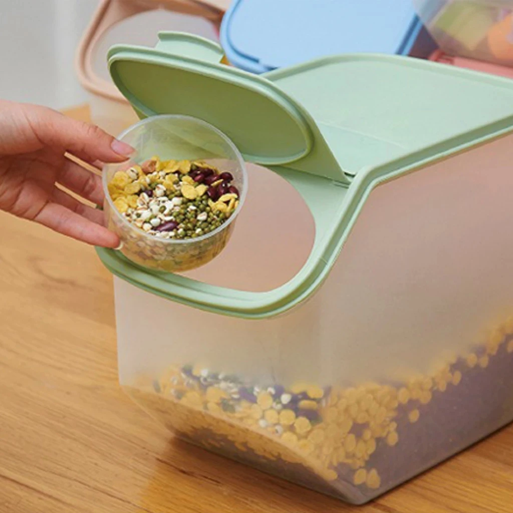 Large Capacity Rice Storage Box Grain Storage Container Food Storage Cereal Container Kitchen Storage Container Measuring Cup
Large Capacity Rice Storage Box Grain Storage Container Food Storage Cereal Container Kitchen Storage Container Measuring Cup