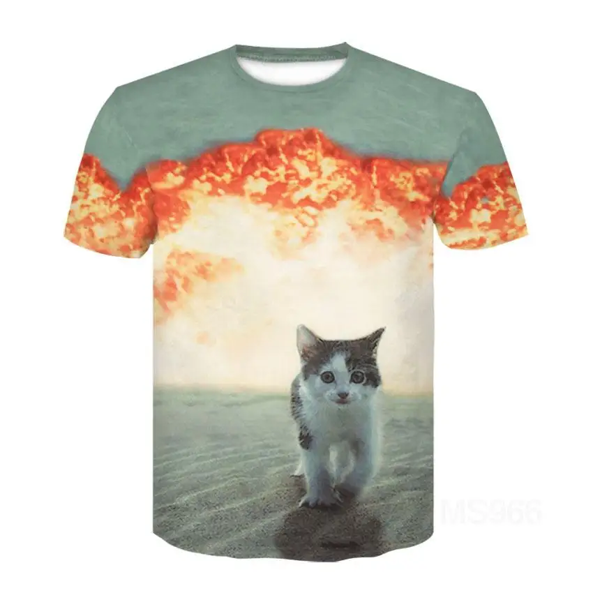 Cat's Pattern 3d T-shirt Men's Half-sleeved 3d T-shirt Men's And Women's Children's Animal Print Short-sleeved T-shirt Cute Top
Cat's Pattern 3d T-shirt Men's Half-sleeved 3d T-shirt Men's And Women's Children's Animal Print Short-sleeved T-shirt Cute Top