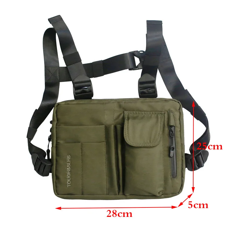 Fashion Unisex Tactical Chest Bag Streetwear Chest Rig Bag Hip Hop Functional Waist Pack Adjustable Pockets Waistcoat Kanye West
Fashion Unisex Tactical Chest Bag Streetwear Chest Rig Bag Hip Hop Functional Waist Pack Adjustable Pockets Waistcoat Kanye West