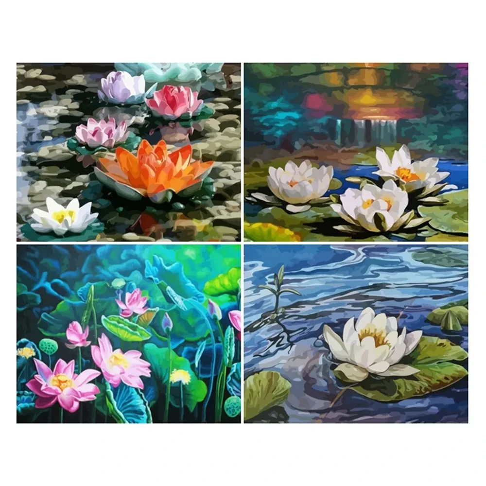 Sontonga Full Square/round Diamond Painting Lotus In Pond Diamond Embroidery Sale Floral Picture Handicraft Decor for Home
Sontonga Full Square/round Diamond Painting Lotus In Pond Diamond Embroidery Sale Floral Picture Handicraft Decor for Home