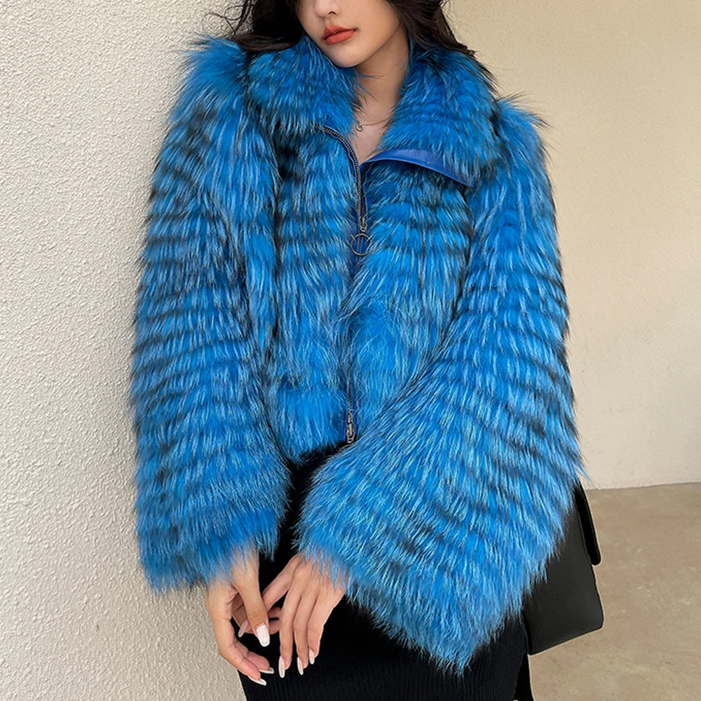 Short Natural Fox Fur Leather Jacket Winter New Women Fashion Outwear Turn-down Collar Genuine Leather Fox Fur Coat Female 2021
Short Natural Fox Fur Leather Jacket Winter New Women Fashion Outwear Turn-down Collar Genuine Leather Fox Fur Coat Female 2021
