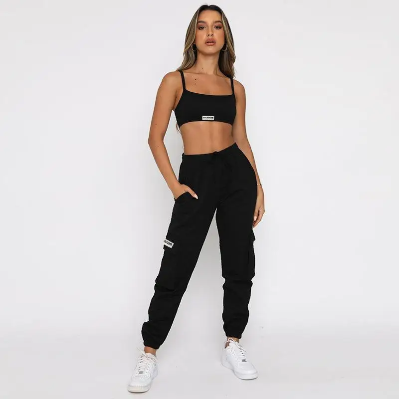 Одежда для отдыха 2021 летний спортивный костюм женский короткий топ и штаны комплект из двух предметов серый повседневный наряд
Одежда для отдыха 2021 летний спортивный костюм женский короткий топ и штаны комплект из двух предметов серый повседневный наряд