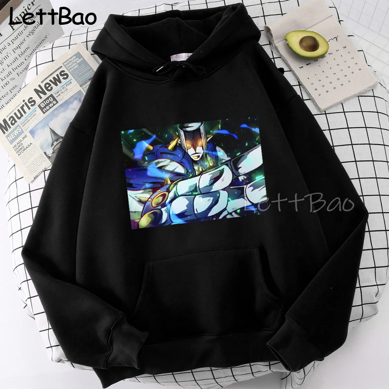 Jojo's Bizarre Adventure Stand The Hand Gothic Clothes Anime Hoodies Harajuku Hoodie Cool Cartoon Women's Autumn Jacket 2021
Jojo's Bizarre Adventure Stand The Hand Gothic Clothes Anime Hoodies Harajuku Hoodie Cool Cartoon Women's Autumn Jacket 2021