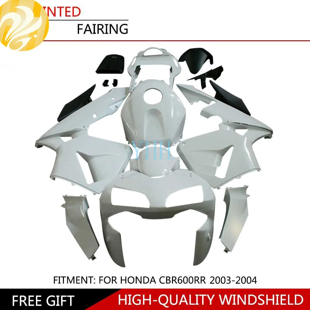 New Unpainted White Fairing Kit For Honda CBR600RR CBR 600RR F5 03 04 ABS Plastic Injection Motorcycle Bodywork 2003 2004
New Unpainted White Fairing Kit For Honda CBR600RR CBR 600RR F5 03 04 ABS Plastic Injection Motorcycle Bodywork 2003 2004