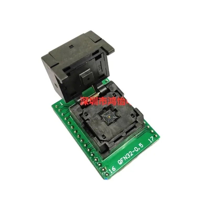 ANDK Test Socket QFN32-0.5 to DIP32 Burn-in Socket 5x5 High temperature aging seat QFN32 programming block factory
ANDK Test Socket QFN32-0.5 to DIP32 Burn-in Socket 5x5 High temperature aging seat QFN32 programming block factory