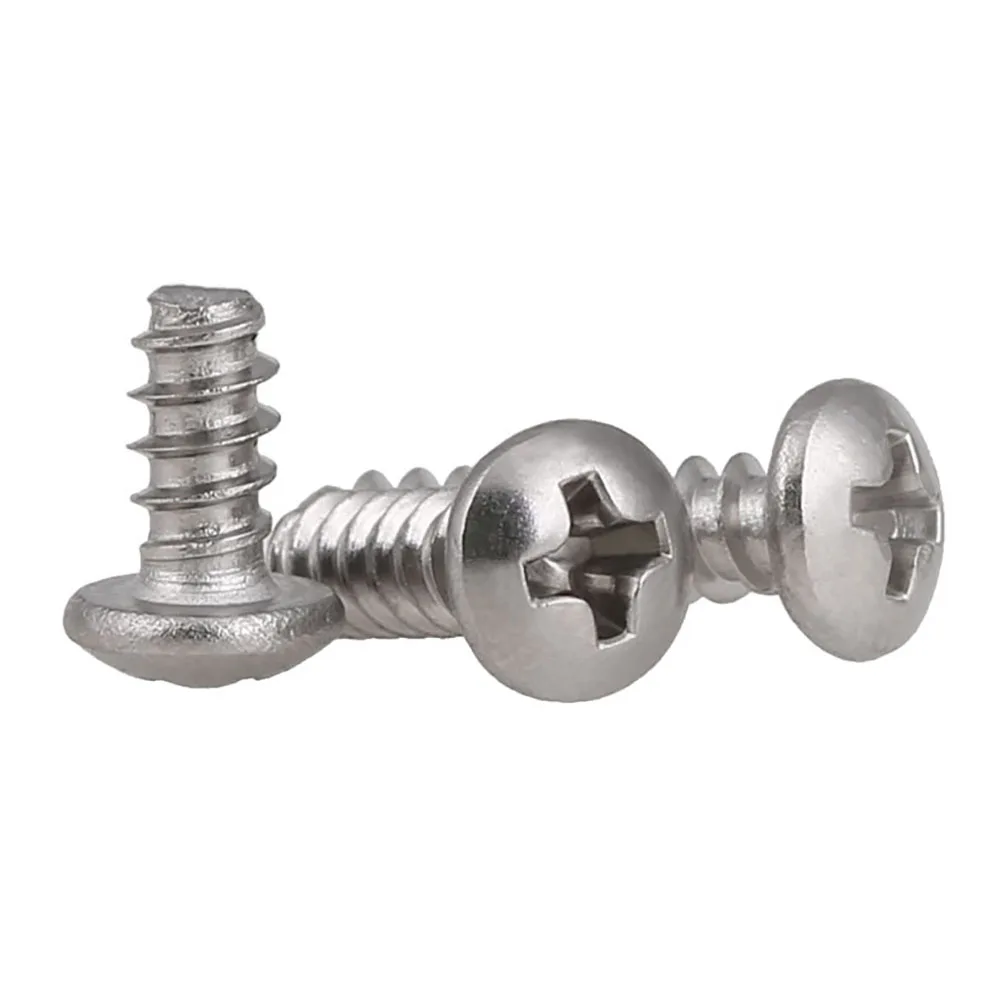 50PCS M1.4-M5 Phillips Round Head Screws Flat Tail Tapping Screws A2 Stainless Steel
50PCS M1.4-M5 Phillips Round Head Screws Flat Tail Tapping Screws A2 Stainless Steel