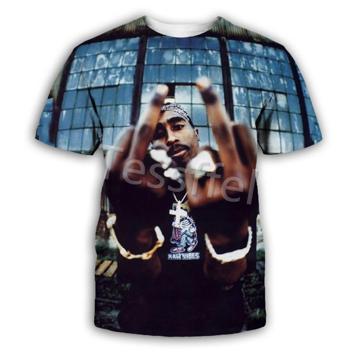 Tessffel 3D Printed Rapper Rapstar 2pac Fashion Harajuku Short-Sleeved Hip-Hop T-shirt Unisex Clothing Style-7
Tessffel 3D Printed Rapper Rapstar 2pac Fashion Harajuku Short-Sleeved Hip-Hop T-shirt Unisex Clothing Style-7