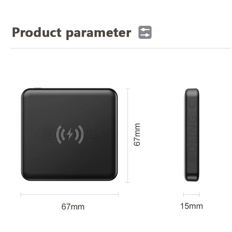 

5000mAh Magnetic Wireless PowerBank For Magsafe Power Bank Charger For iphone 12 12pro Max Magnet External Battery Fast Charging