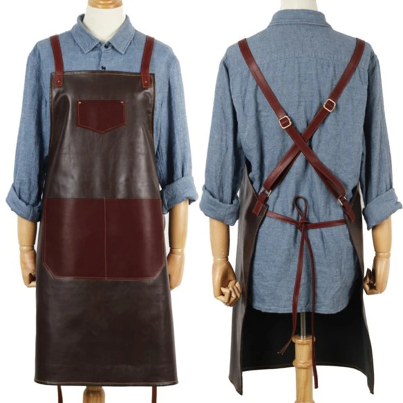 Leather PU Cook Apron Barista Bartender Chef Hairdressing Apron Catering Uniform Work Wear Anti-Dirty Overalls
Leather PU Cook Apron Barista Bartender Chef Hairdressing Apron Catering Uniform Work Wear Anti-Dirty Overalls