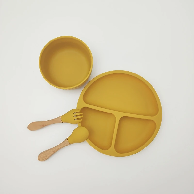 K3NE 4 Pcs Baby Silicone Divided Dinner Plate Sucker Bowl Spoon Fork Set Training Feeding Food Utensil Dishes Tableware Kit for
K3NE 4 Pcs Baby Silicone Divided Dinner Plate Sucker Bowl Spoon Fork Set Training Feeding Food Utensil Dishes Tableware Kit for
