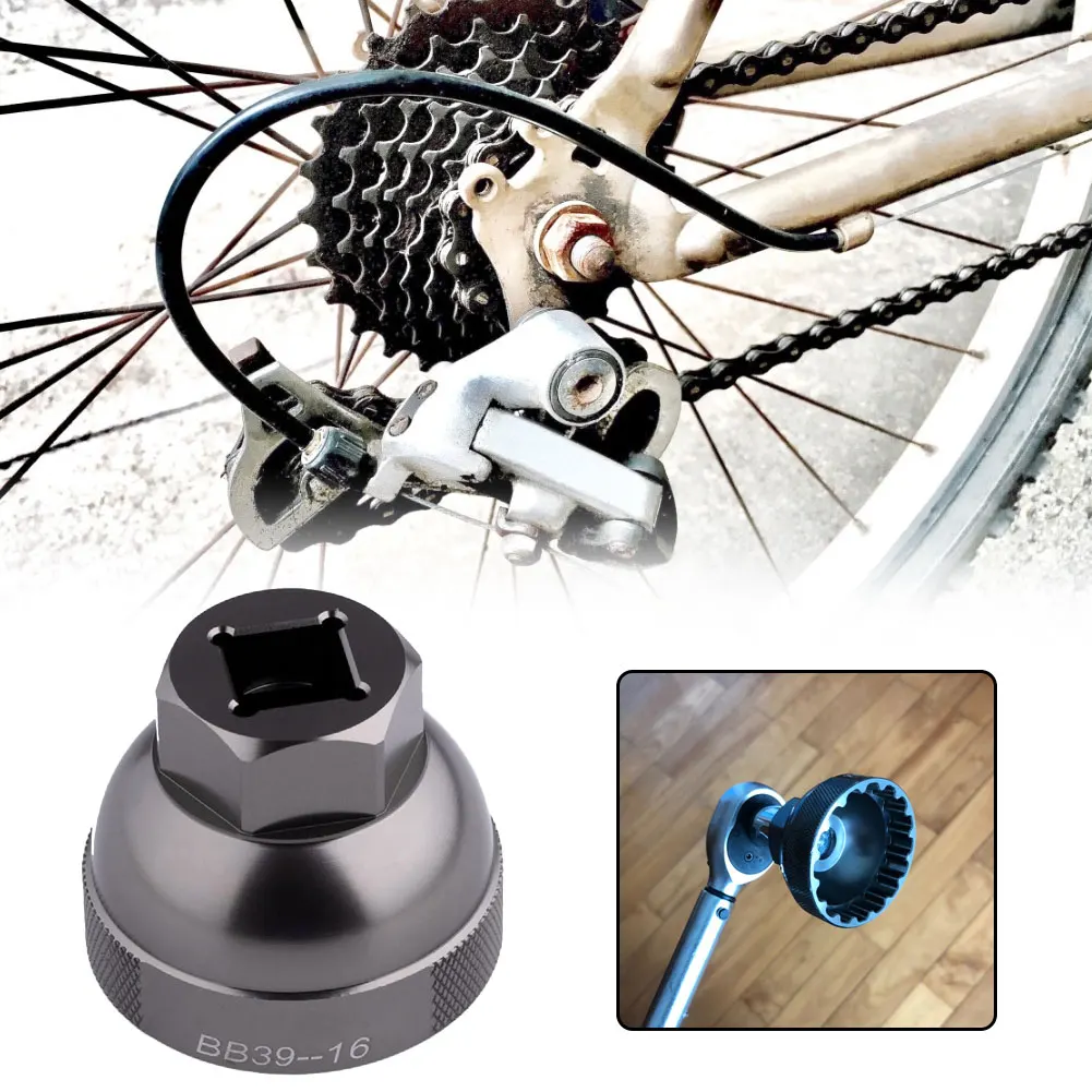 Aluminum Alloy Bicycle Hollow Shaft Removal Tool BBR60 GXP DUB BB52 XT Work with Universal Hexagon Wrench
Aluminum Alloy Bicycle Hollow Shaft Removal Tool BBR60 GXP DUB BB52 XT Work with Universal Hexagon Wrench