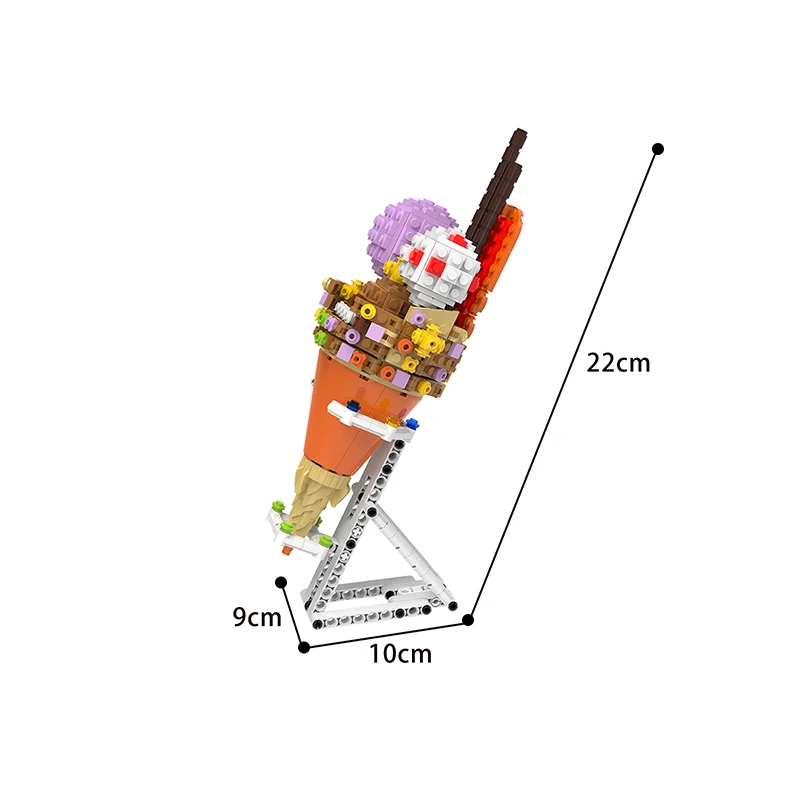 Diy Ice Cream Model Building Blocks Creative Bricks MOC Item Educational xmas Gifts Toys For Children Kids
Diy Ice Cream Model Building Blocks Creative Bricks MOC Item Educational xmas Gifts Toys For Children Kids