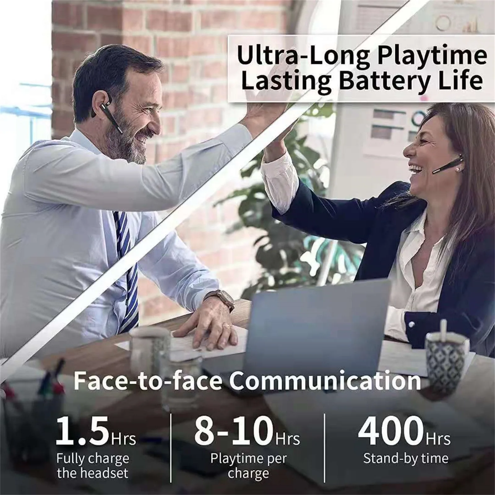 Деловая Bluetooth-гарнитура с микрофоном гарнитура креплением на ухо для занятий