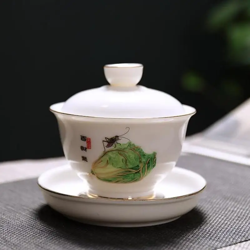 150ML High Quality White Bone China Gaiwan Tea Set,White Kung Fu Tea Set,Travel Ceramic Tea Set,Chinese Porcelain Gaiwan Cup
150ML High Quality White Bone China Gaiwan Tea Set,White Kung Fu Tea Set,Travel Ceramic Tea Set,Chinese Porcelain Gaiwan Cup