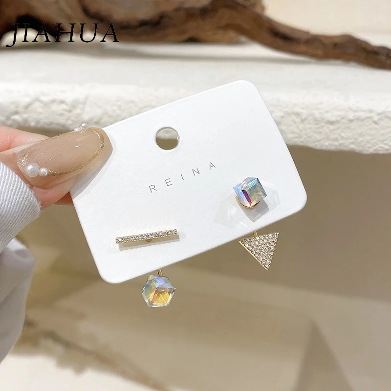 1 Pair Trendy 925 Silver Needle Cold Style Copper Zircon Stud Earrings For Women Girls Geometry Jewelry Accessories Party Gifts
1 Pair Trendy 925 Silver Needle Cold Style Copper Zircon Stud Earrings For Women Girls Geometry Jewelry Accessories Party Gifts