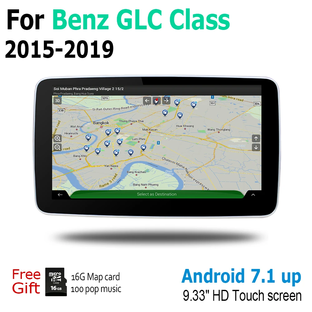 Android экран для Mercedes Benz GLC Class 2015 ~ 2019 NTG сенсорный дисплей gps навигация радио стерео