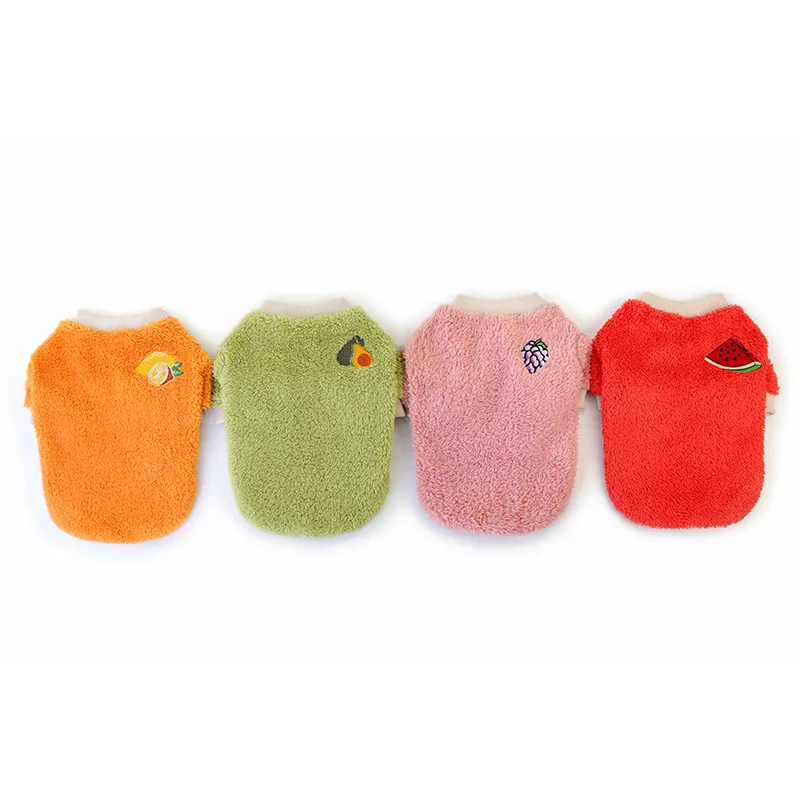 

PUOUPUOU Solid Color Dogs Clothes 2021 Sweet Dog Clothes for Small Medium Dogs Winter Pets Clothes Sweater Warm Ropa Para Perros
