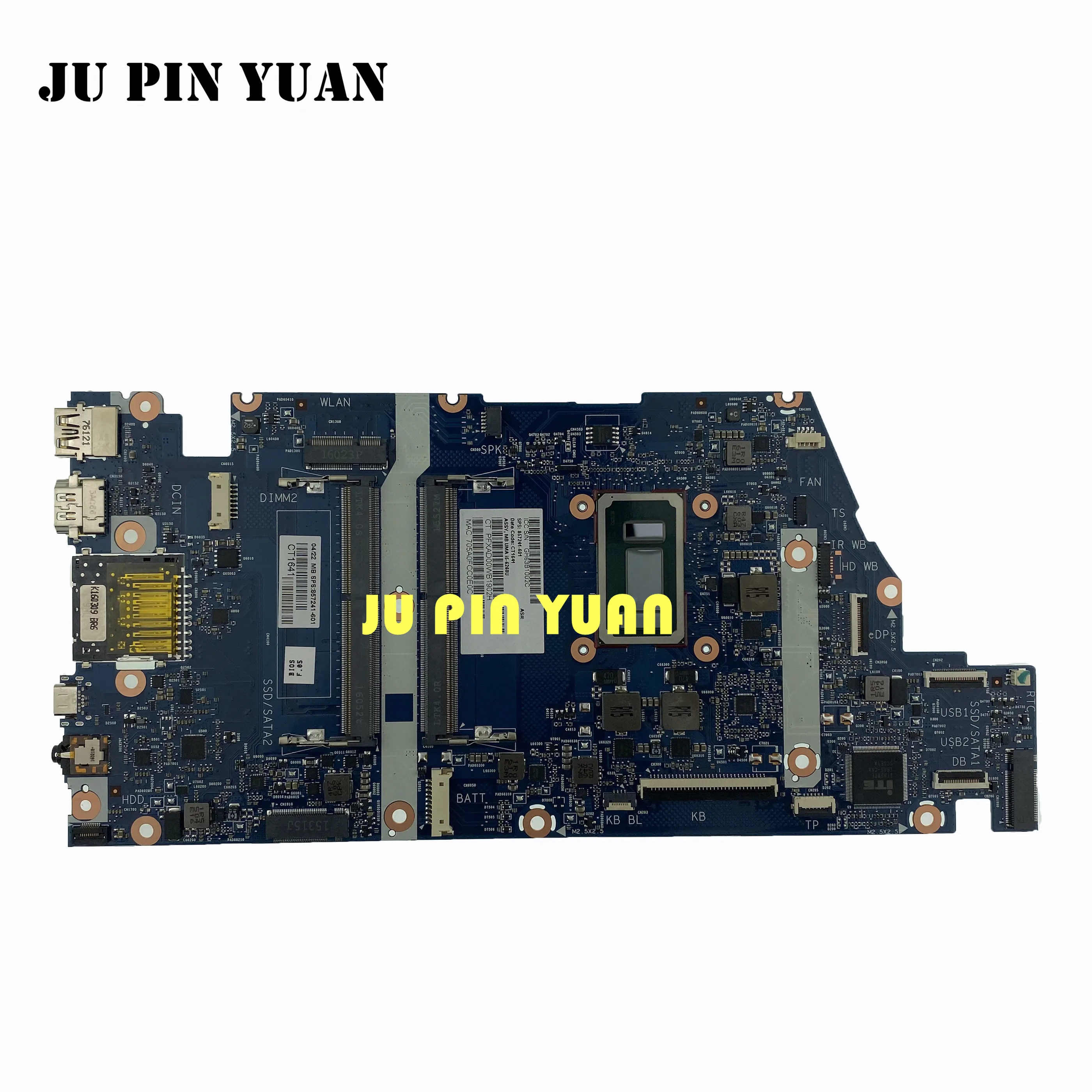 For HP ENVY Notebook 15-AS 15T-AS Laptop Motherboard 857241-601 857241-501 857241-001 with I5-6260U Fully Tested
For HP ENVY Notebook 15-AS 15T-AS Laptop Motherboard 857241-601 857241-501 857241-001 with I5-6260U Fully Tested
