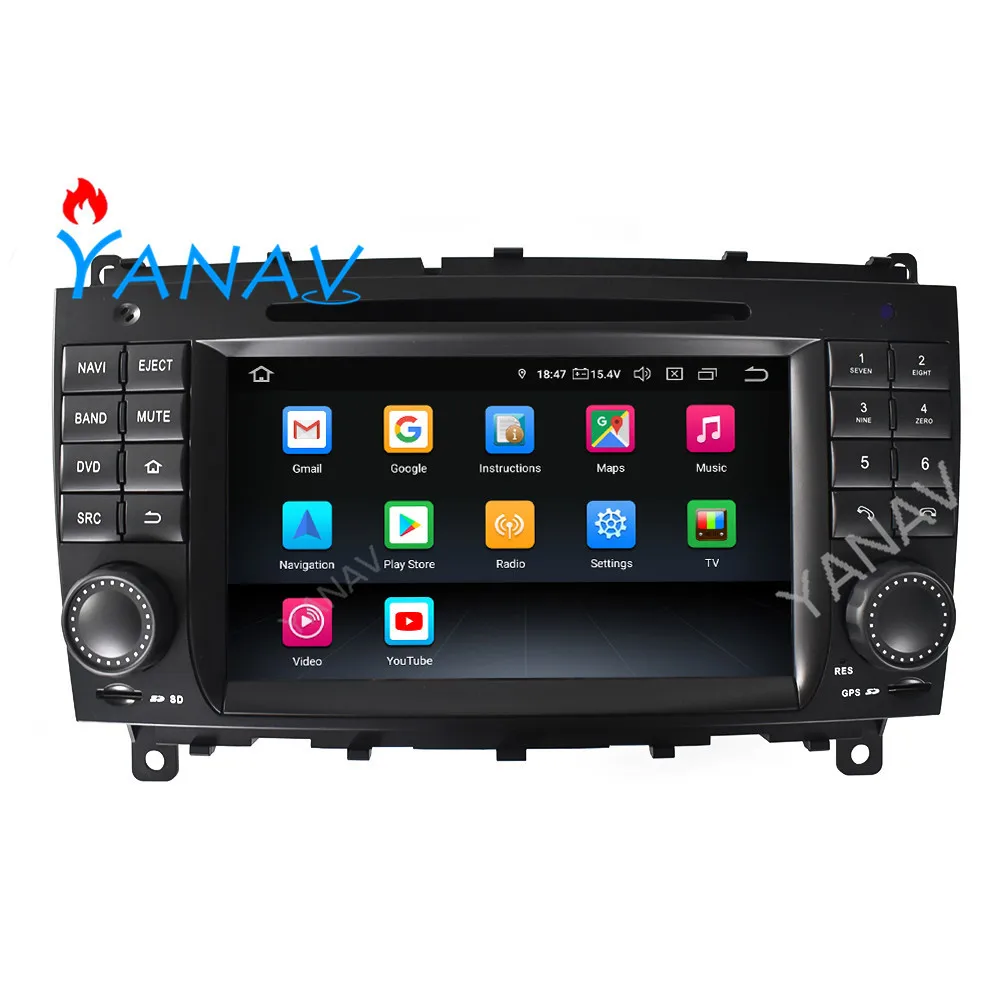 Автомагнитола 2 DIN стереоприемник Android для Benz C- W203 CLK W209 2004-2007 автомобильный