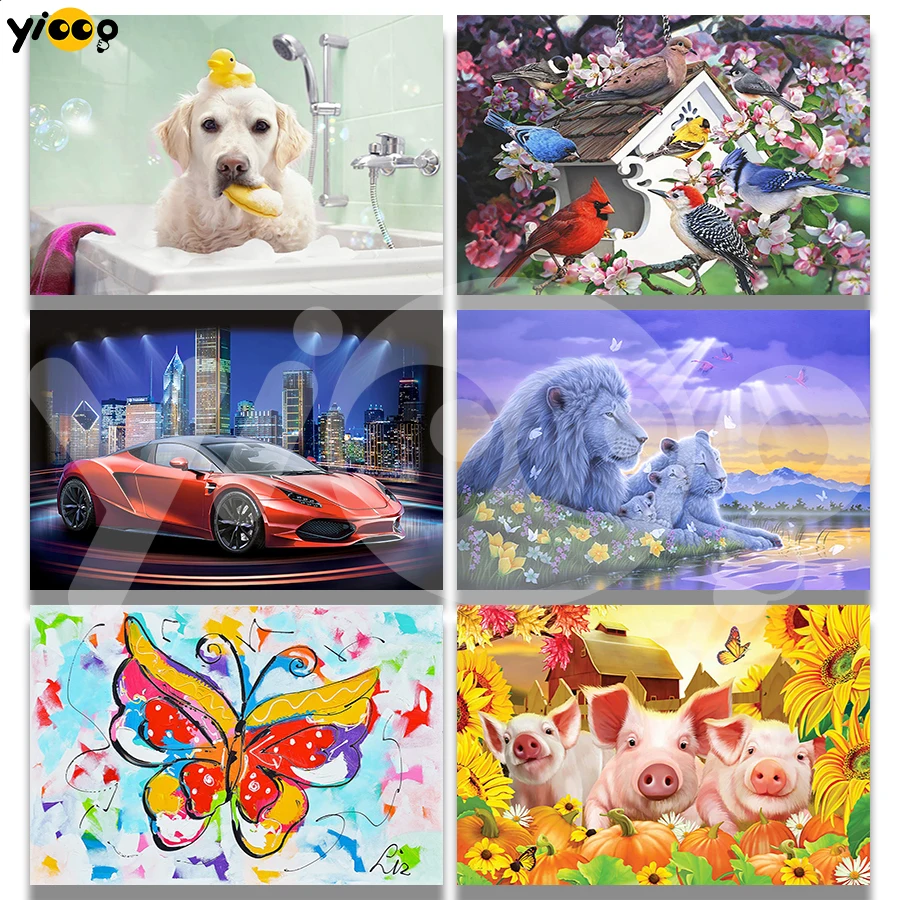 Full Square/Round Diamond Embroidery Dog Pig Car Butterfly Birds Lion Diamond Painting Rhinestone Mosaic Home Decor Gift
Full Square/Round Diamond Embroidery Dog Pig Car Butterfly Birds Lion Diamond Painting Rhinestone Mosaic Home Decor Gift