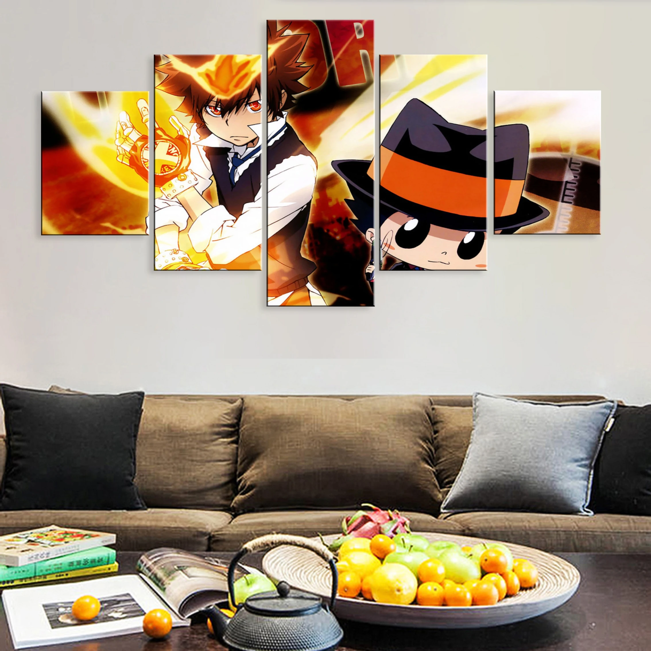 Hd Printed Decoration 5 Pieces Art Modular Poster Painting Canvas For Living Room Home Decor Framework Anime HITMAN REBORN!
Hd Printed Decoration 5 Pieces Art Modular Poster Painting Canvas For Living Room Home Decor Framework Anime HITMAN REBORN!