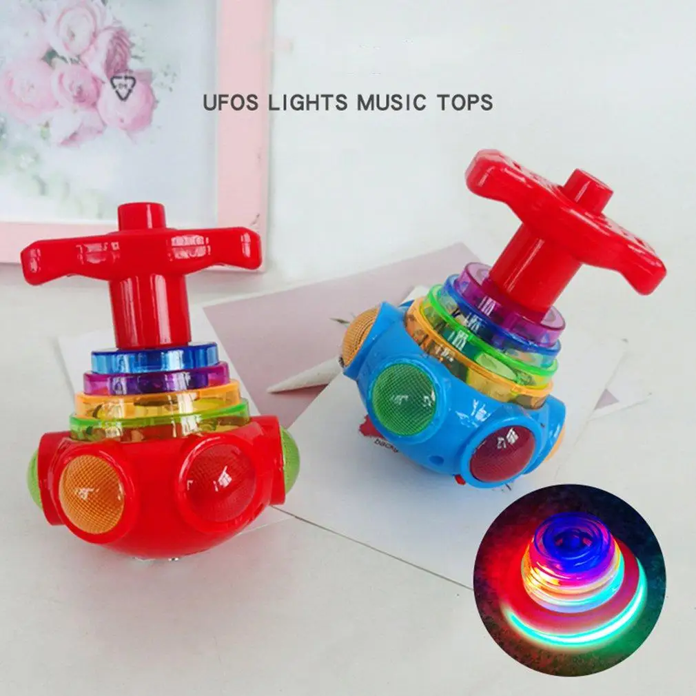 

Electric Fidget Spinner Gyro Toys Fingertip Gyroscope Children Colorful Luminous Music Gyro UFO Toy Kid Adult Antistress Toys