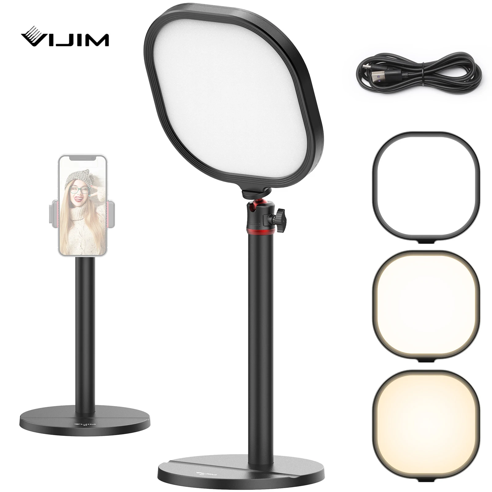 Настольный светодиодный светильник для видеосъемки VIJIM K7 3200K-5600K, светильник для прямой трансляции, воздушная лампа для фотостудии с триподо...
Настольный светодиодный светильник для видеосъемки VIJIM K7 3200K-5600K, светильник для прямой трансляции, воздушная лампа для фотостудии с триподо...