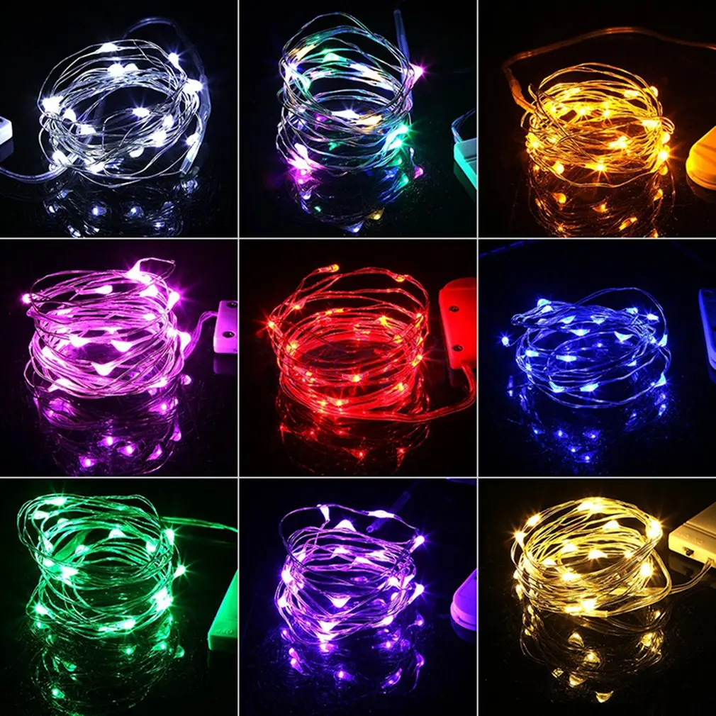 9 Colors/set Decorative Led Copper Wire Lamp String Of Christmas And Wedding Button Copper Wire Lamp
9 Colors/set Decorative Led Copper Wire Lamp String Of Christmas And Wedding Button Copper Wire Lamp
