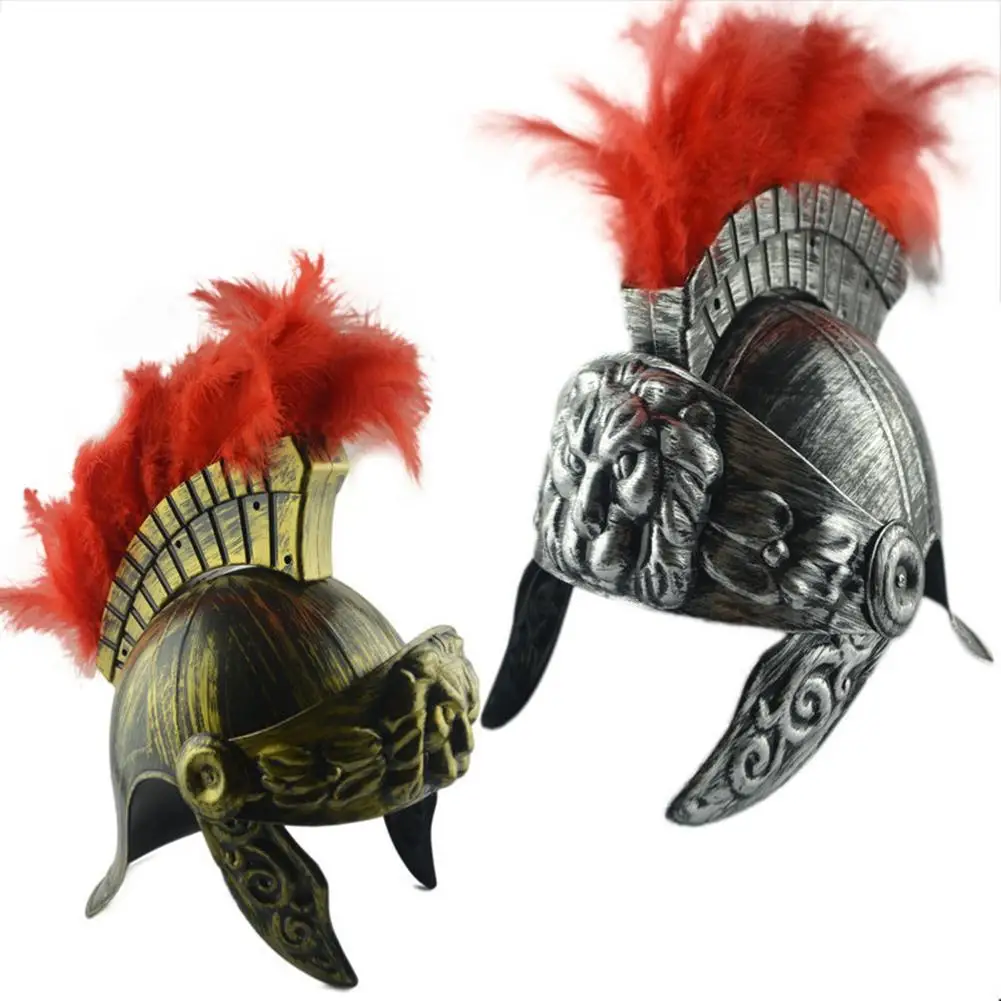 Roman Legion Gladiator Helmet Plastic Samurai Helmet Spartan Hat Medieval Ancient Roman Vintage Helmet Feather Lion Cap
Roman Legion Gladiator Helmet Plastic Samurai Helmet Spartan Hat Medieval Ancient Roman Vintage Helmet Feather Lion Cap