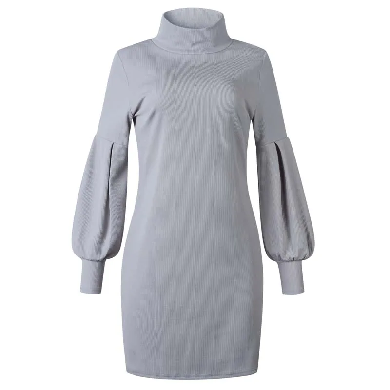 2020 Autumn Women Winter Dress High Neck Party Dress Ladies Thick Warm Dress Female Knitted Long Sleeve Dresses For Women
2020 Autumn Women Winter Dress High Neck Party Dress Ladies Thick Warm Dress Female Knitted Long Sleeve Dresses For Women