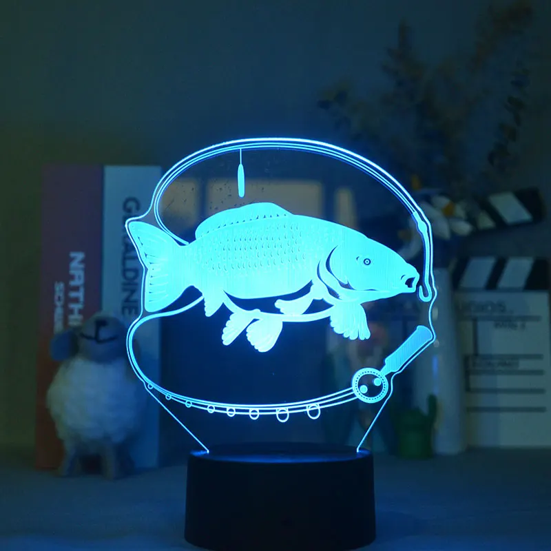 Fishing Sports Baby 3D Lamp Smart Phone Control for Kid Child Decorative LED Light Present Lighting for Table Hologram Halloween
Fishing Sports Baby 3D Lamp Smart Phone Control for Kid Child Decorative LED Light Present Lighting for Table Hologram Halloween